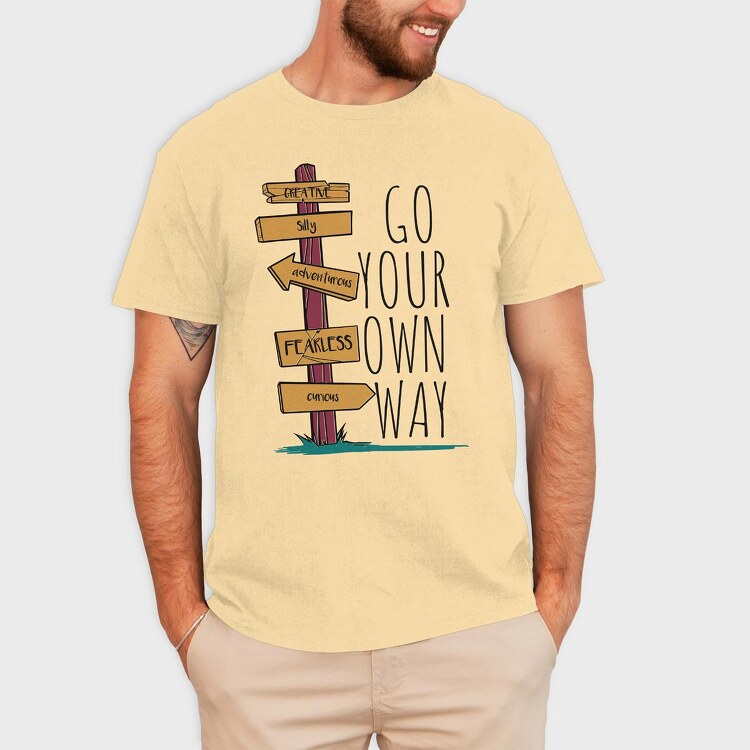 Go Your Own Way, Tricou Barbati (Unisex)