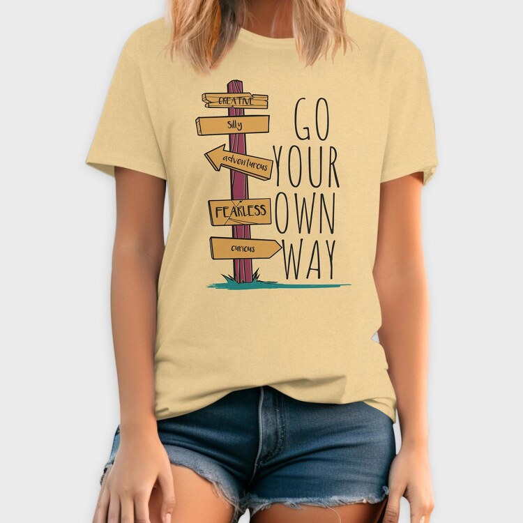Go Your Own Way, Tricou Barbati (Unisex)