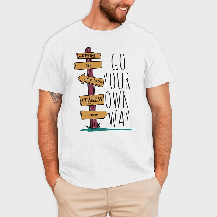 Go Your Own Way, Tricou Barbati (Unisex)