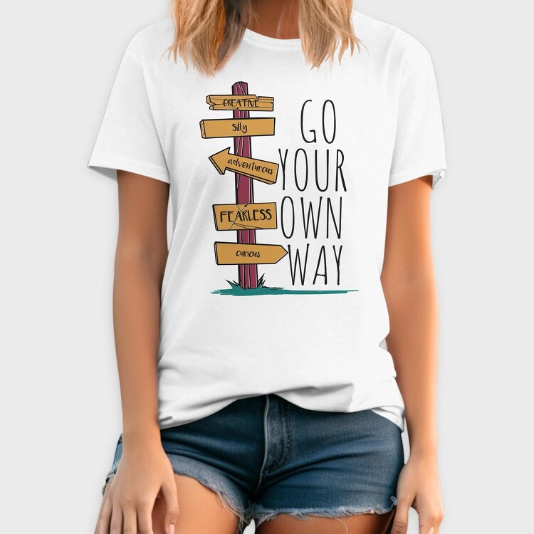 Go Your Own Way, Tricou Barbati (Unisex)