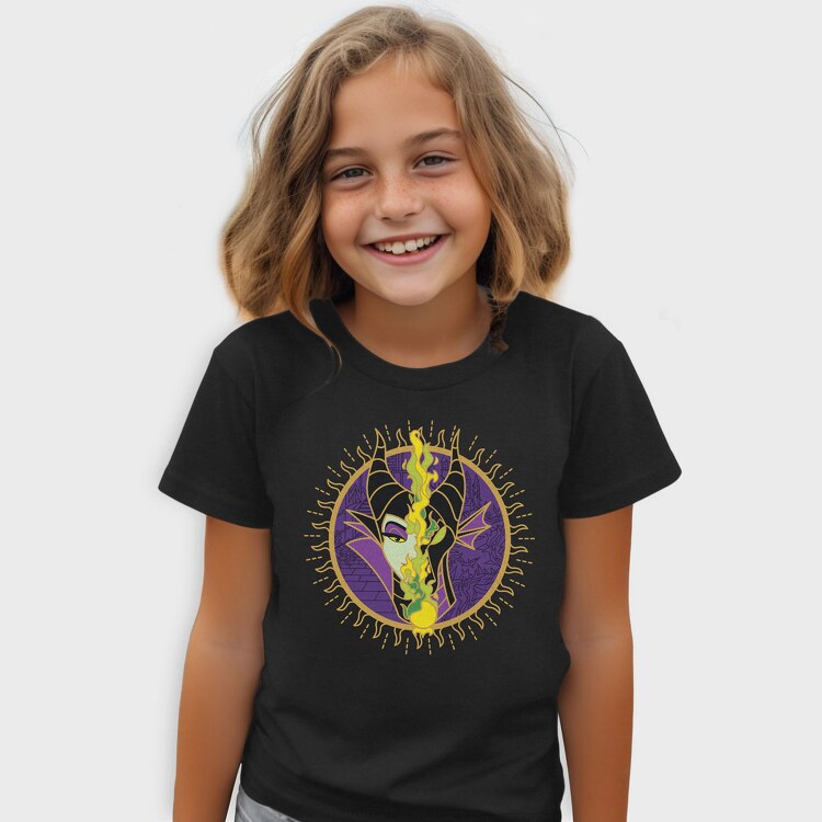 Villanas Disney Malefica B, Tricou Copii