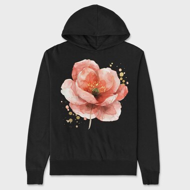 Abstract Flower Glow, Hanorac Oversize Barbati (Unisex)
