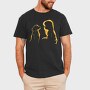 Girl Dog Silhouette, Tricou Barbati (Unisex)