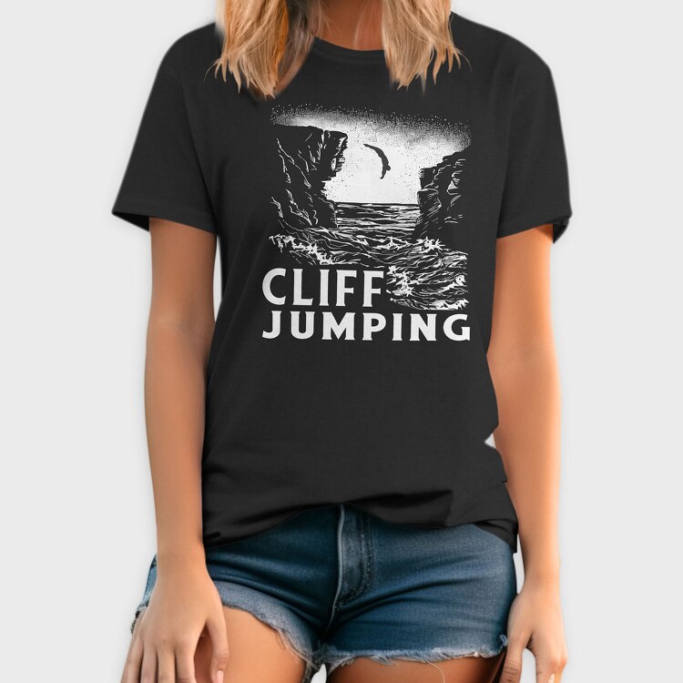 Cliff Jumping, Tricou Barbati (Unisex)
