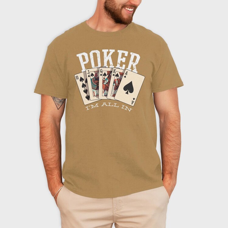 Poker, Tricou Barbati (Unisex)