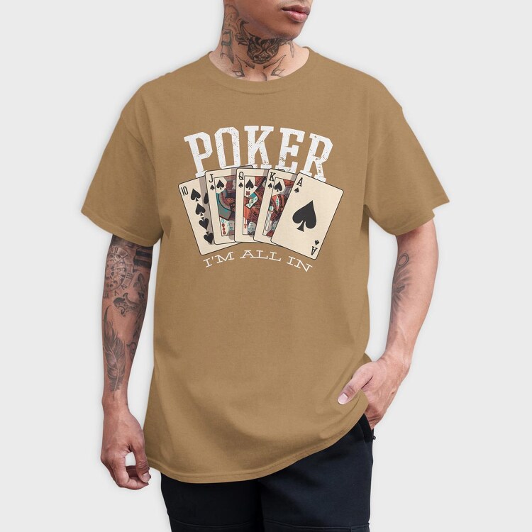 Poker, Tricou Barbati (Unisex)