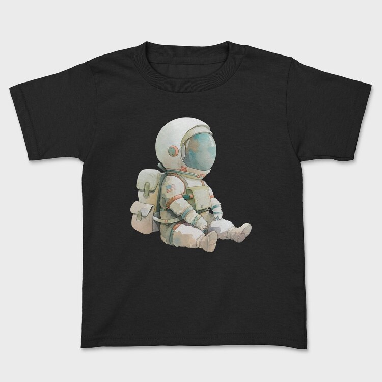 Astronaut Sitting Space, Tricou Copii