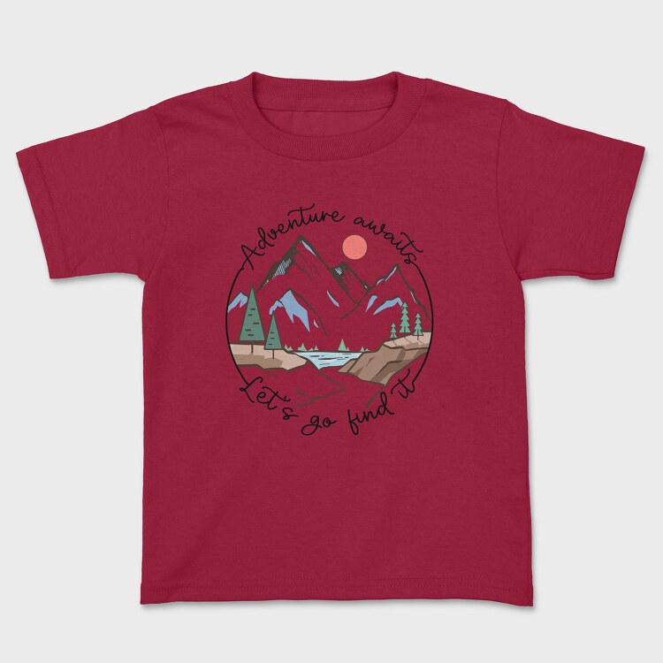 Adventure Awaits Lets Go Find It, Tricou Copii