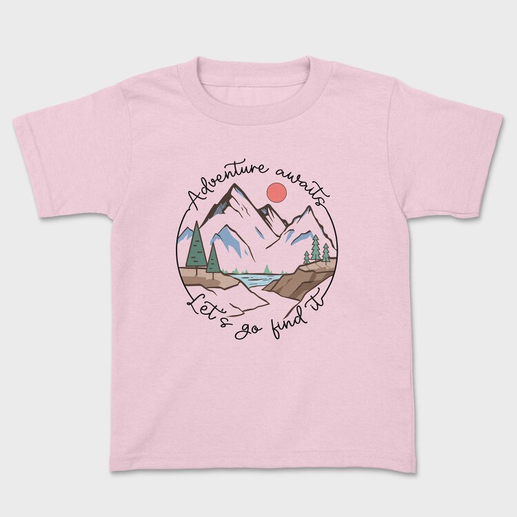 Adventure Awaits Lets Go Find It, Tricou Copii
