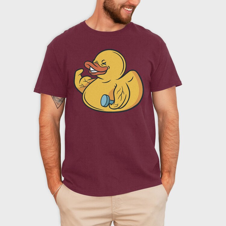 Bodybuilder Duck, Tricou Barbati (Unisex)