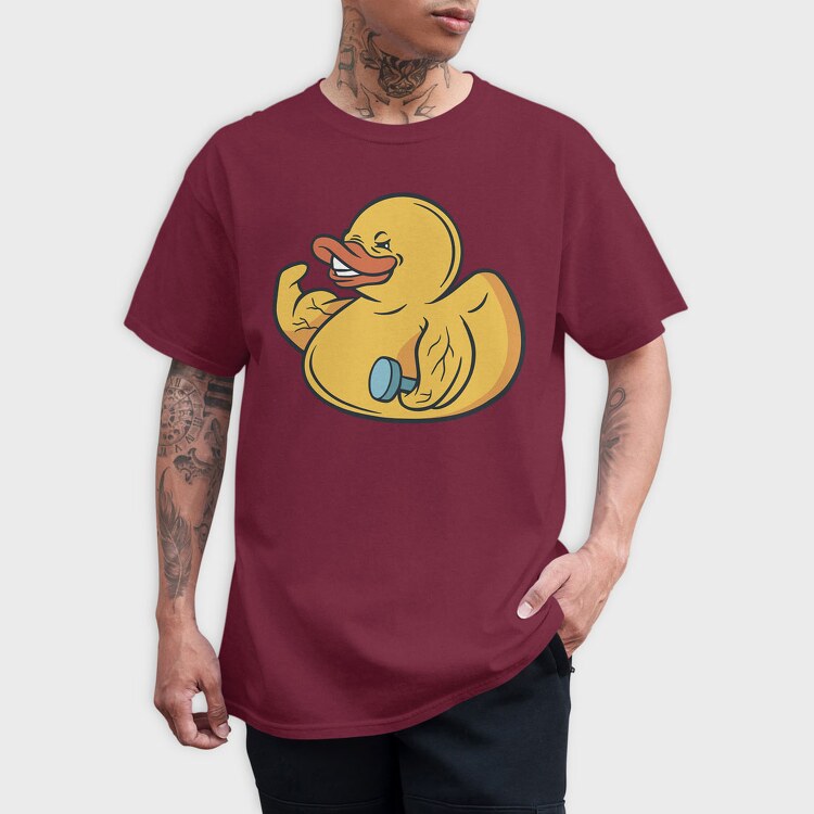 Bodybuilder Duck, Tricou Barbati (Unisex)