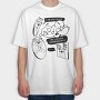 Technology Storage Cloud Usb Joke, Tricou Oversize Barbati (Unisex)