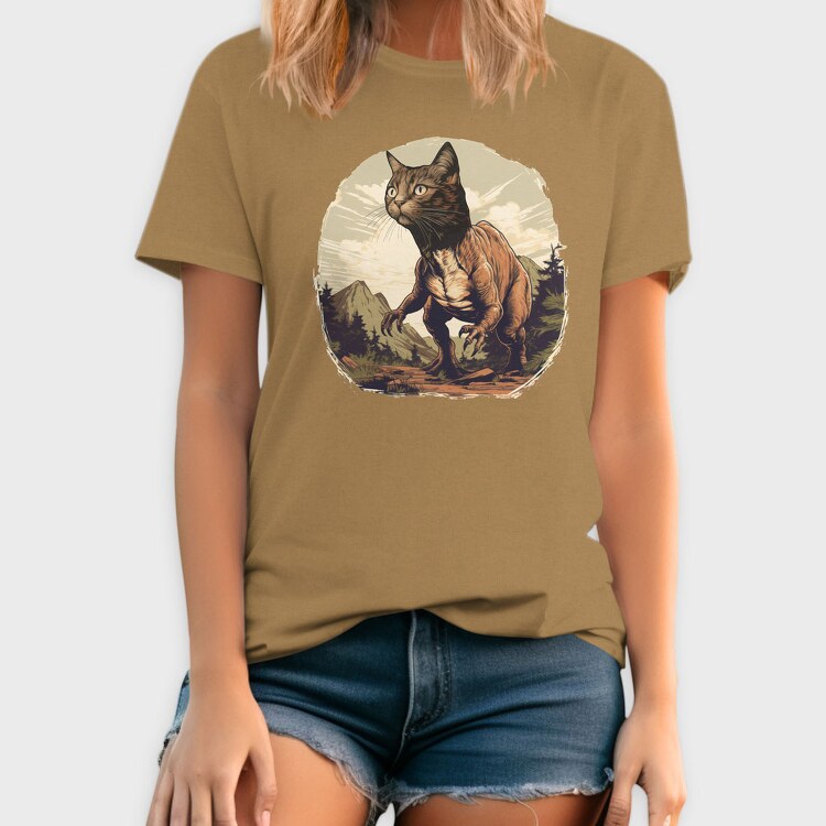 Tyrannosaurus Cat, Tricou Barbati (Unisex)