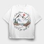 Adventure Awaits Lets Go Find It, Tricou Oversize Barbati (Unisex)