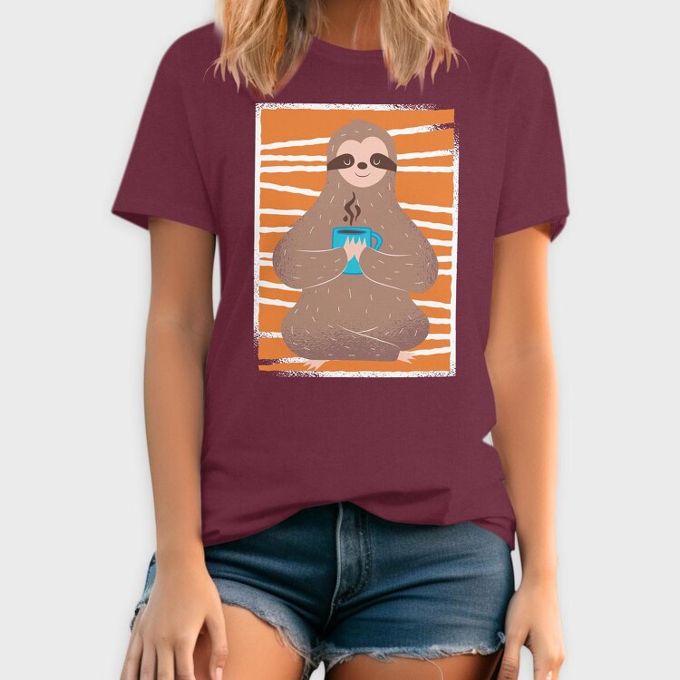 Sloth Coffee, Tricou Barbati (Unisex)