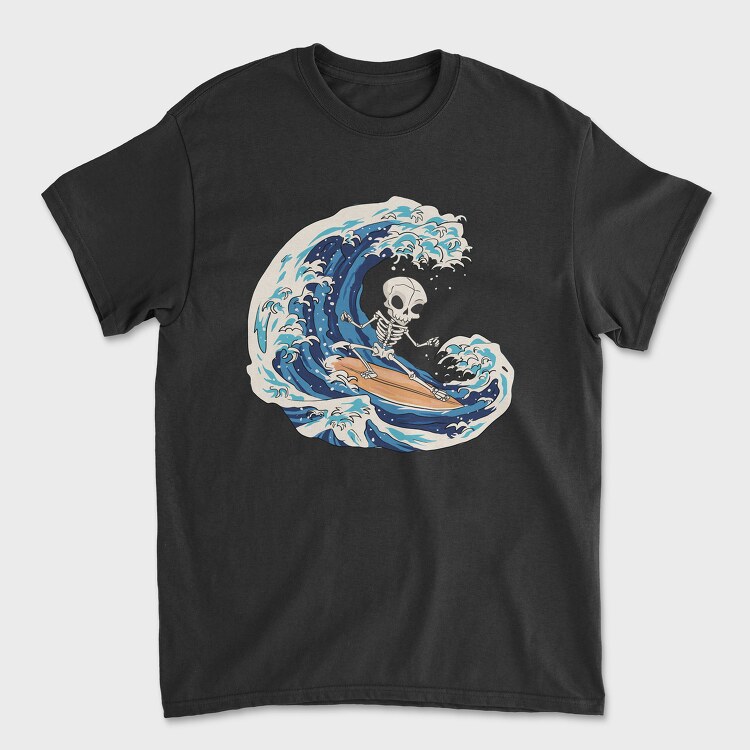 Skull Surfing, Tricou Barbati (Unisex)