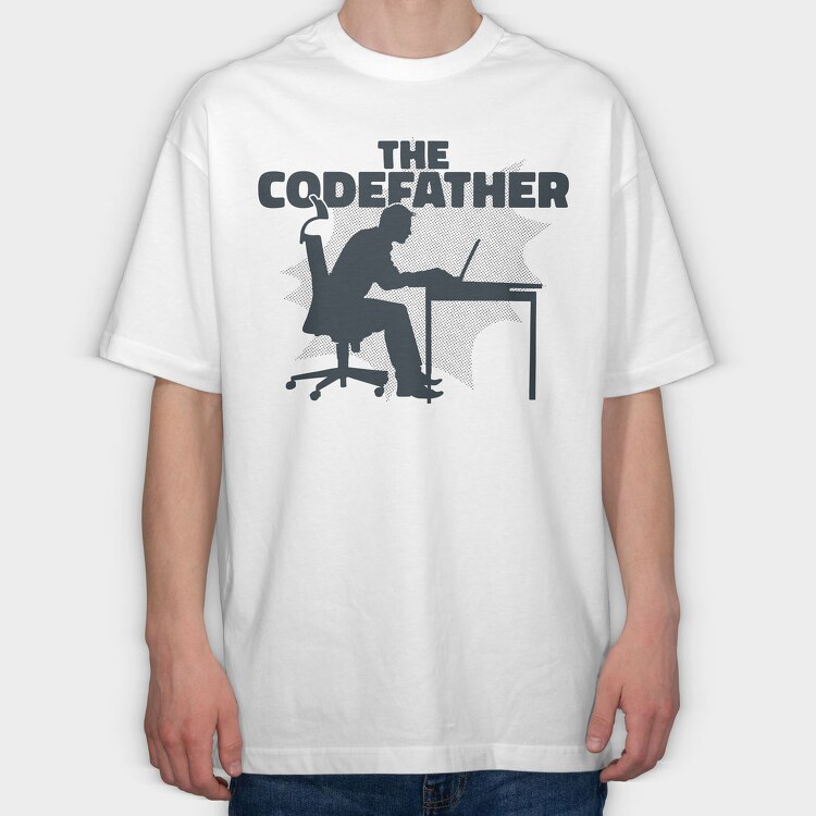 The Codefather Parody Programmer, Tricou Oversize Barbati (Unisex)