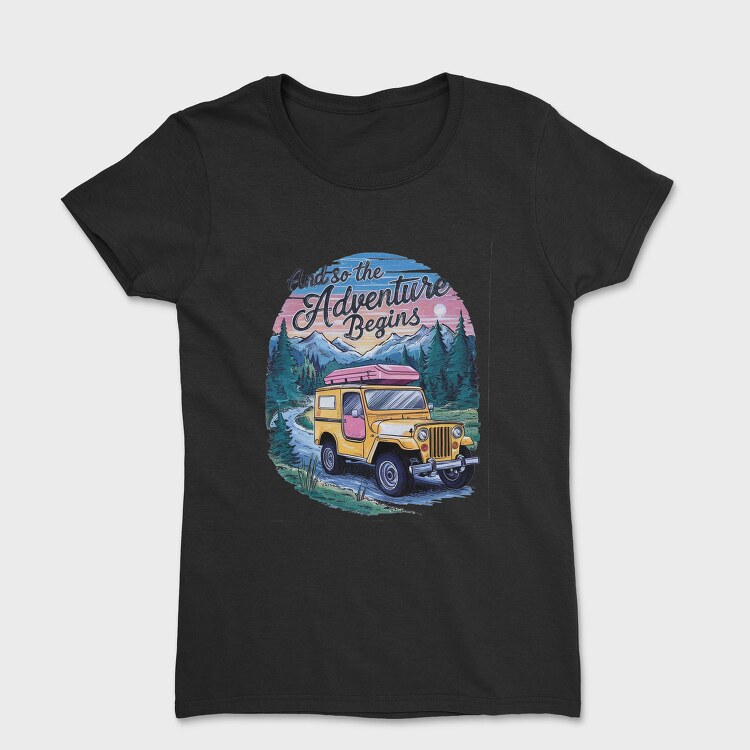 Adventure Beginning Jeep, Tricou Femei