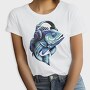 Bass Fish Headphones, Tricou Femei