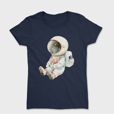 Astronaut Sleeping With Cube, Tricou Femei