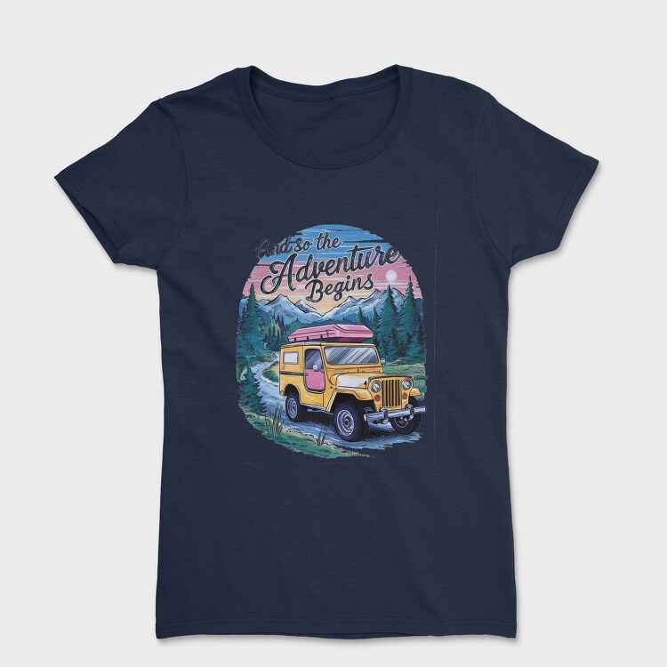 Adventure Beginning Jeep, Tricou Femei