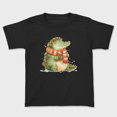 Alligator Christmas Wreath, Tricou Copii