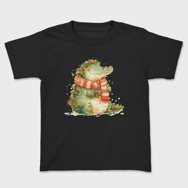 Alligator Christmas Wreath, Tricou Copii