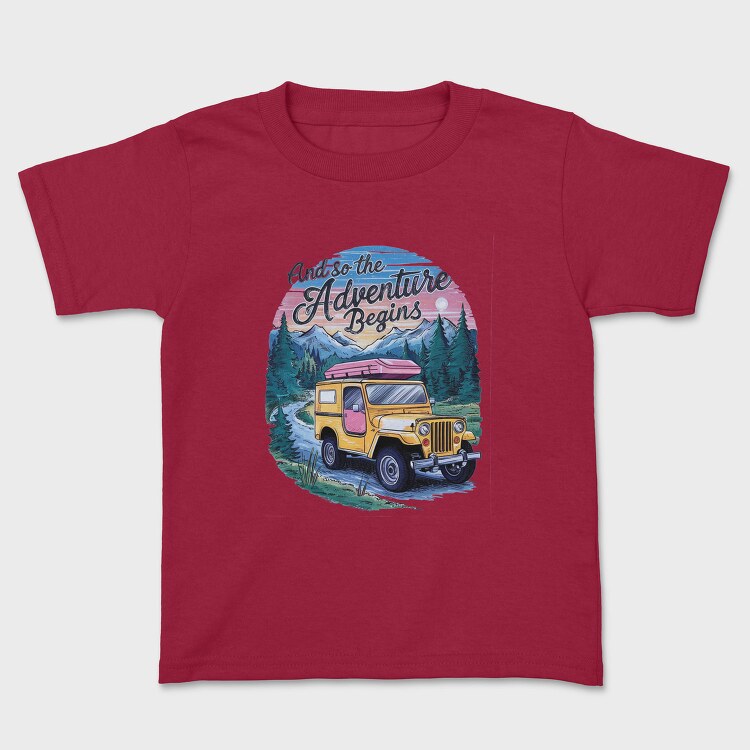 Adventure Beginning Jeep, Tricou Copii