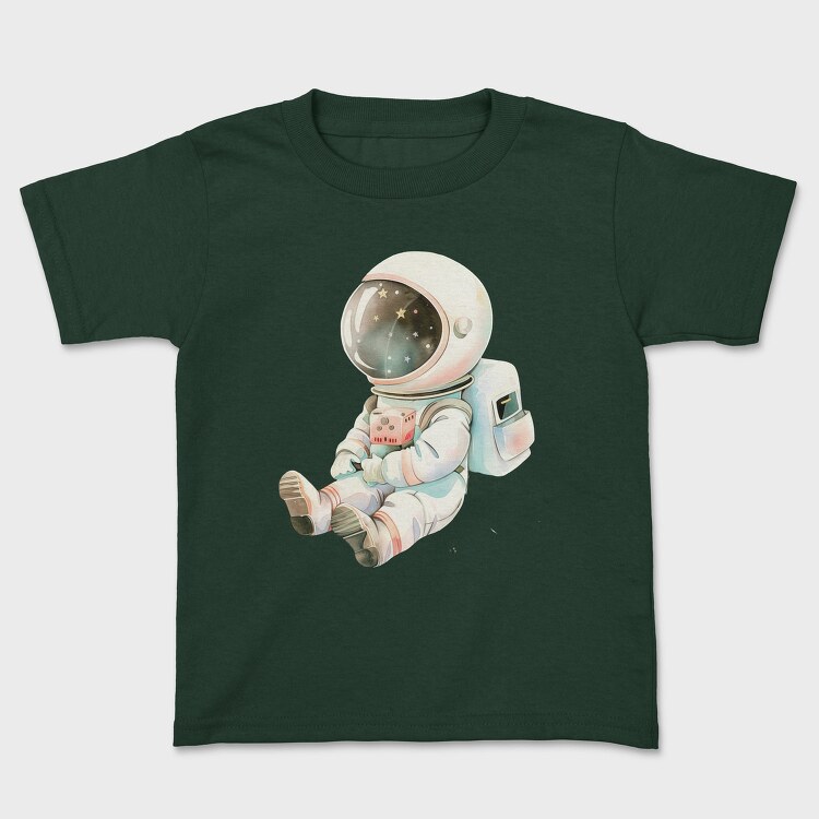 Astronaut Sleeping With Cube, Tricou Copii