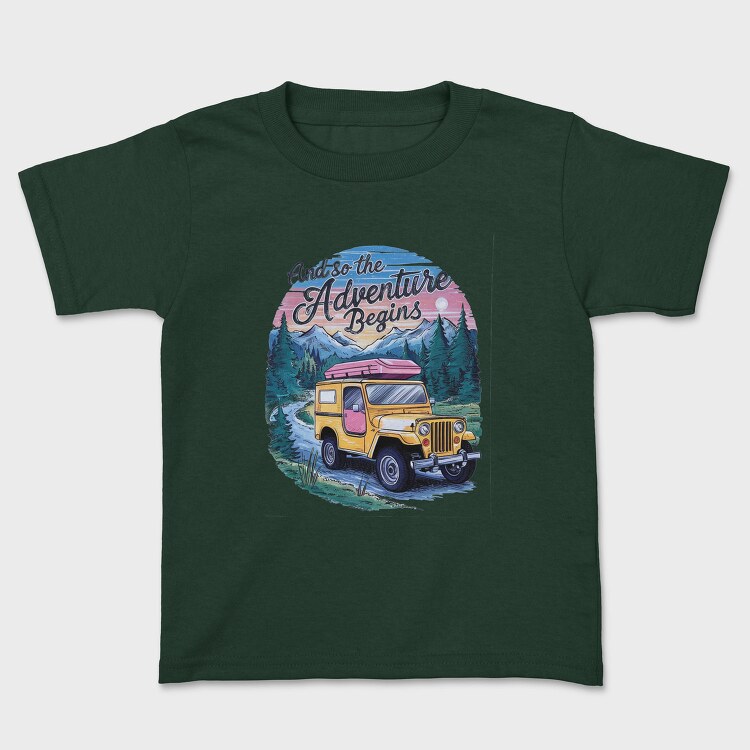 Adventure Beginning Jeep, Tricou Copii