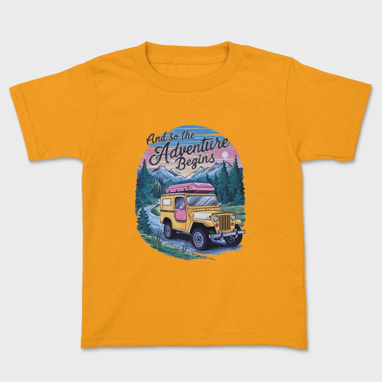 Adventure Beginning Jeep, Tricou Copii