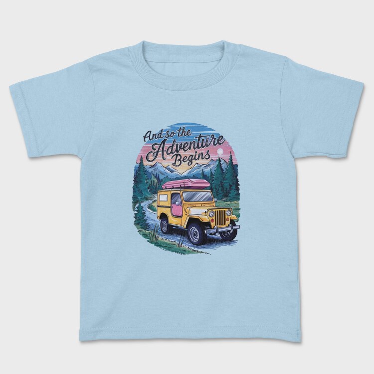 Adventure Beginning Jeep, Tricou Copii