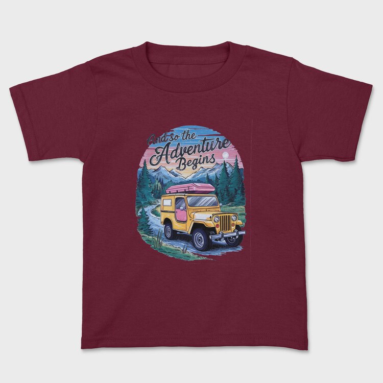 Adventure Beginning Jeep, Tricou Copii