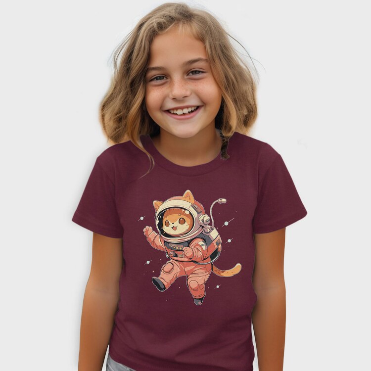 Cute Cat in Space, Tricou Copii