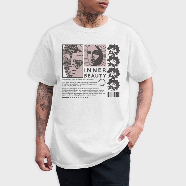 Inner Beauty 1, Tricou Barbati (Unisex)