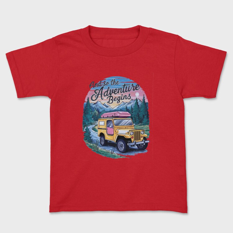 Adventure Beginning Jeep, Tricou Copii