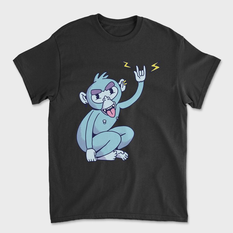 Rock Monkey, Tricou Barbati (Unisex)