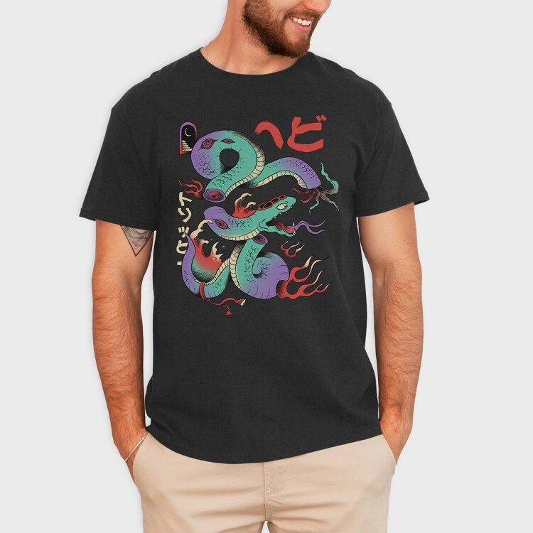 Psychedelic Japanese 06, Tricou Barbati (Unisex)