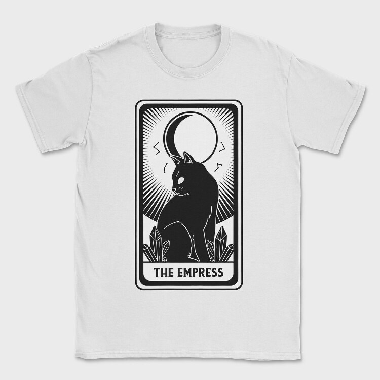 The Empress Tarot Card Cat, Tricou Barbati (Unisex)