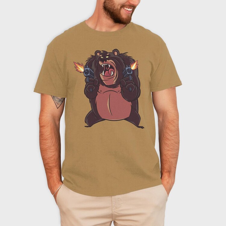 Bear Chuck, Tricou Barbati (Unisex)