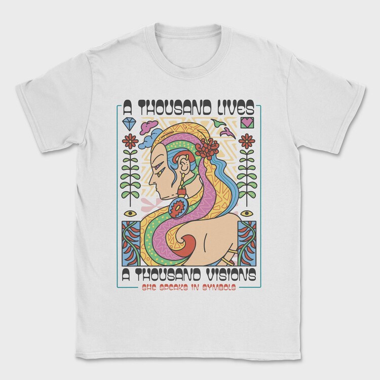 Thousand Visions Lives Maximalism, Tricou Barbati (Unisex)