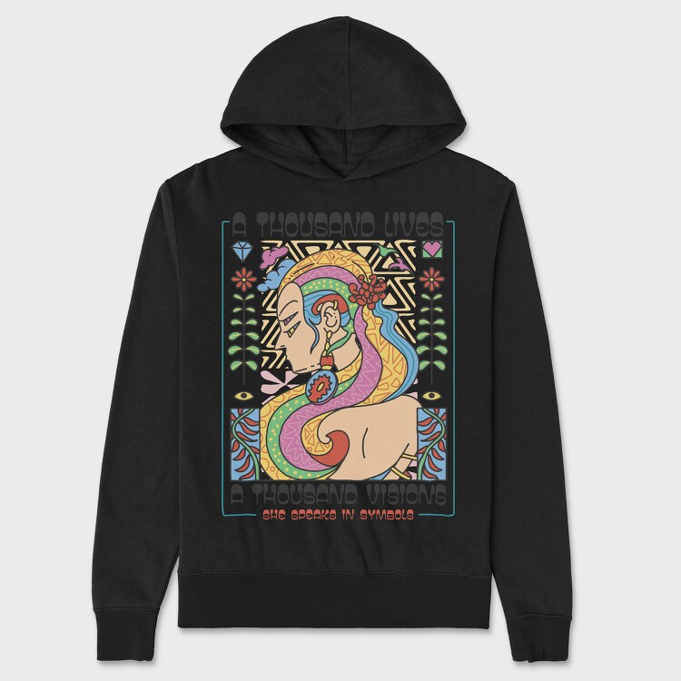 Thousand Visions Lives Maximalism, Hanorac Oversize Barbati (Unisex)