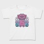 Three Headed Dog Pastel Goth Pink, Tricou Copii