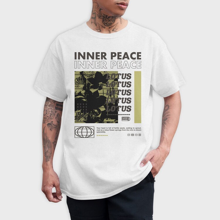 Inner Peace 1, Tricou Barbati (Unisex)