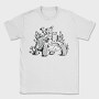 Tortoise With Mushrooms Turtle, Tricou Barbati (Unisex)
