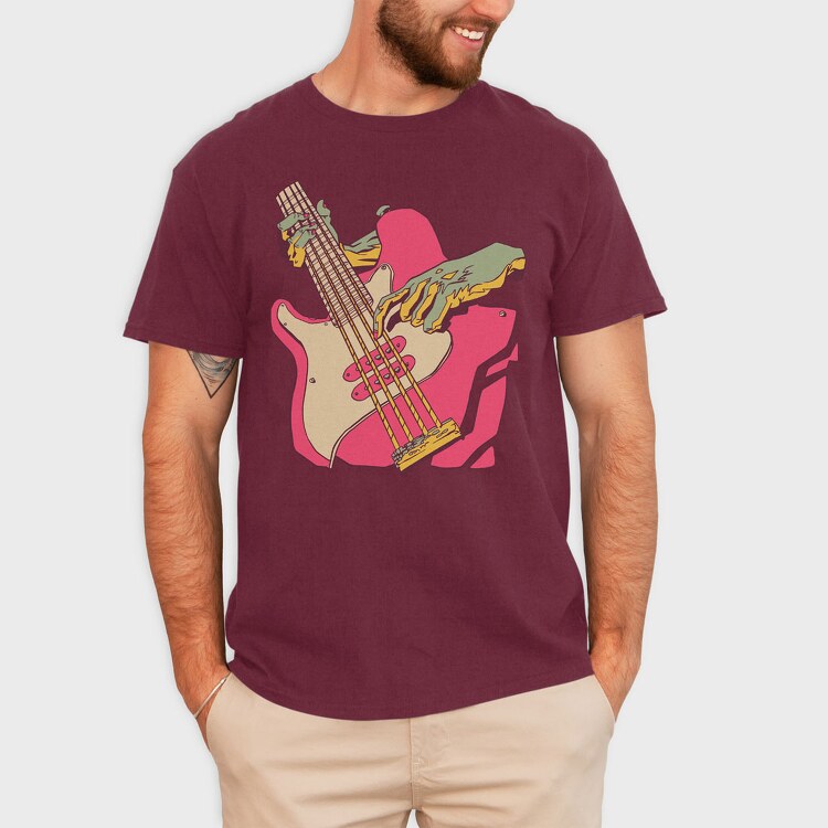 Bass Guitar, Tricou Barbati (Unisex)