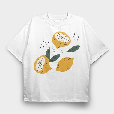 Lemons Fruit Tote, Tricou Oversize Barbati (Unisex)