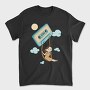 Girl Swinging on a Cassette Tape, Tricou Barbati (Unisex)