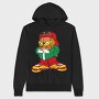Cartoon Retro Garfield 2, Hanorac Oversize Barbati (Unisex)
