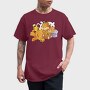 Cartoon Retro Garfield 4, Tricou Barbati (Unisex)